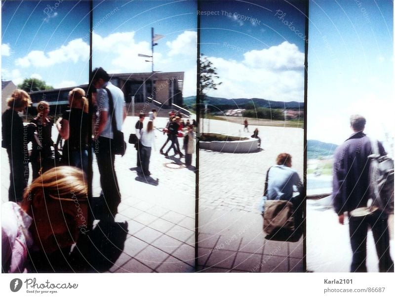 Studentenleben Ilmenau Sommer Pause Freizeit & Hobby Mittagspause Mensch Audimax-Gebäude tolles Wetter Sonne genießen Freude warme jahreszeit