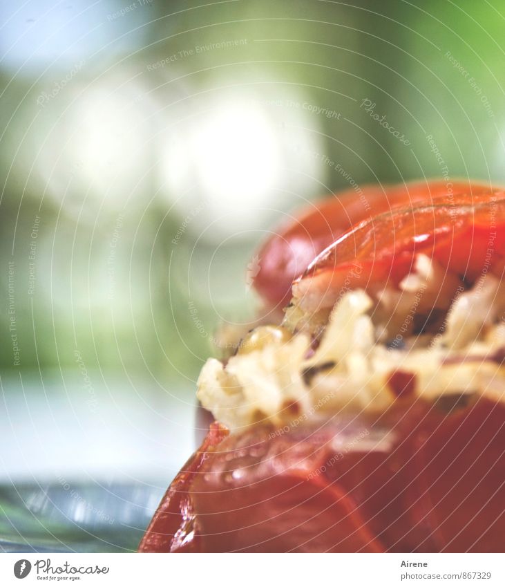 gefüllte Tomate Lebensmittel Gemüse Salat Salatbeilage Reis Ernährung Mittagessen Abendessen Büffet Brunch Picknick Bioprodukte Vegetarische Ernährung