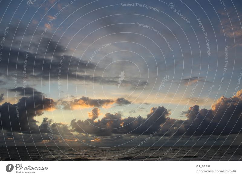 Götterdämmerung Luft Himmel nur Himmel Wolken Gewitterwolken Sonne Sonnenaufgang Sonnenuntergang Klima Wetter Nordsee Ostsee Meer Schifffahrt leuchten