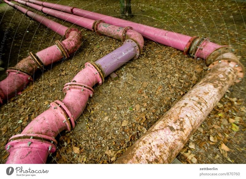 Pink Tube Röhren Eisenrohr tube Leitung Rohrleitung Wasserrohr Installateur Güterverkehr & Logistik Abwasser entwässern Bewässerung Baustelle 3 Flansch Ecke