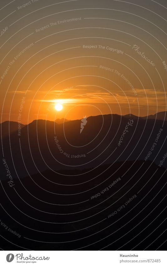 Sonnenuntergang ll Ferien & Urlaub & Reisen Tourismus Ausflug Sommer Sommerurlaub Berge u. Gebirge Umwelt Natur Landschaft Himmel Sonnenaufgang Schönes Wetter