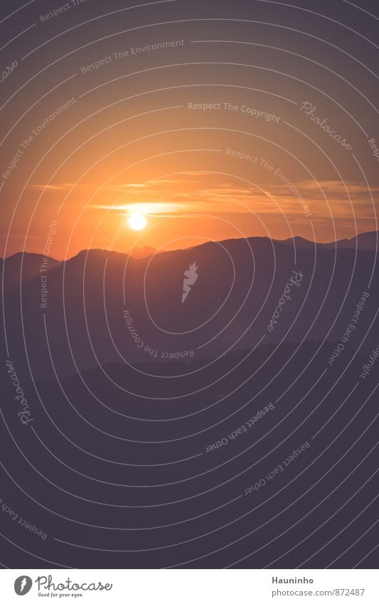 Sonnenuntergang Ferien & Urlaub & Reisen Tourismus Ferne Freiheit Sommer Berge u. Gebirge wandern Umwelt Natur Landschaft Himmel Sonnenaufgang Schönes Wetter