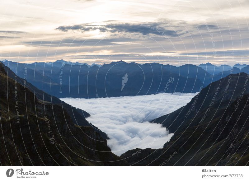 tosende Stille wandern Umwelt Natur Landschaft Urelemente Luft Wasser Himmel Wolken Horizont Sonnenaufgang Sonnenuntergang Sonnenlicht Sommer Klima Wetter