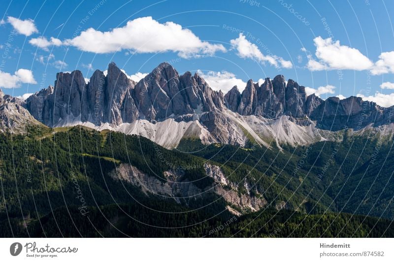 Rueffen Ferien & Urlaub & Reisen Umwelt Natur Landschaft Urelemente Himmel Wolken Sommer Schönes Wetter Wald Hügel Felsen Alpen Berge u. Gebirge Gipfel