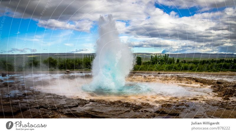 deep message Leben Sinnesorgane Ferien & Urlaub & Reisen Freiheit Expedition Umwelt Natur Landschaft Wasser Geysir entdecken Erholung authentisch exotisch