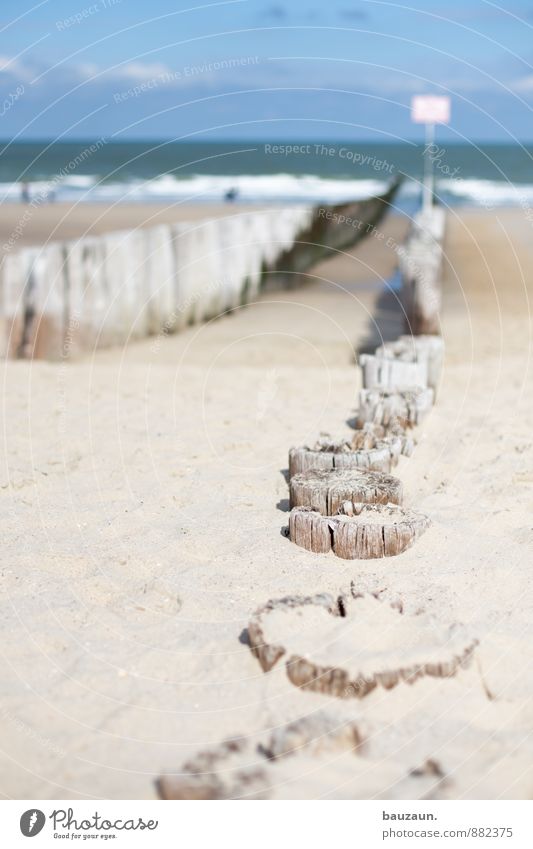 immer weiter. Leben Zufriedenheit Ferien & Urlaub & Reisen Tourismus Ausflug Sommer Sommerurlaub Strand Meer Wellen Umwelt Landschaft Sand Himmel Wolken Sonne