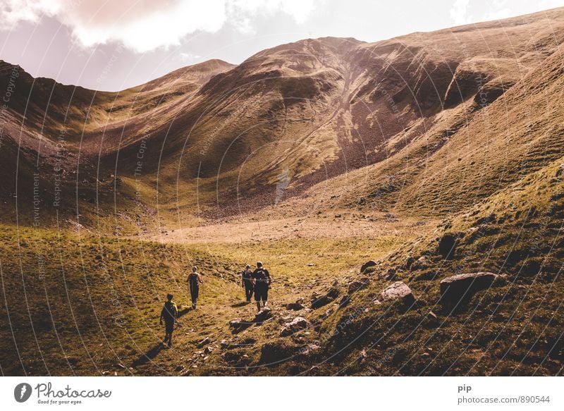 high king 2 Klettern Bergsteigen Mensch Menschengruppe Natur Sommer Schönes Wetter Felsen Berge u. Gebirge Gipfel gigantisch Willensstärke Mut Fitness