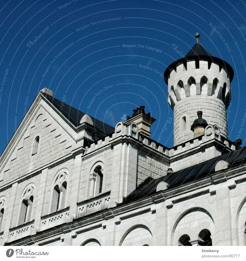 eternal mystery III Neuschwanstein Palast Rückzug Wachturm historisch Wahrzeichen Denkmal Burg oder Schloss castle king prince palace Turm König princess