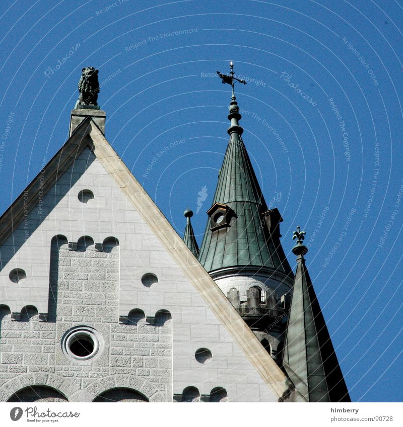 eternal mystery V Neuschwanstein Palast Rückzug Wachturm historisch Wahrzeichen Denkmal Burg oder Schloss castle king prince palace Turm König princess kingdom