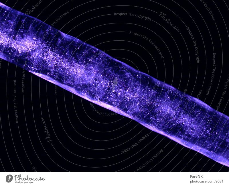 Eiszapfen Licht Makroaufnahme Nahaufnahme blau