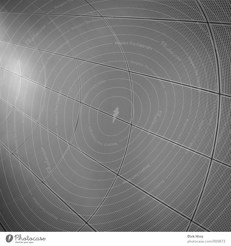 Time Tunnel Stil Design Innenarchitektur Industrie Architektur Industrieanlage Bauwerk Gebäude Fassade kalt rund Stadt grau silber Business Fortschritt