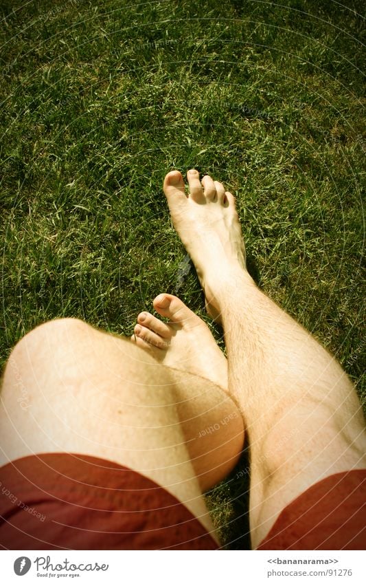 Padapapada! Frühling Badehose rot Gras Sommer bezaubernd Schwimmbad Sportplatz Frühlingsgefühle Feet Beine Fuß Sexy time Rasen meine Träume