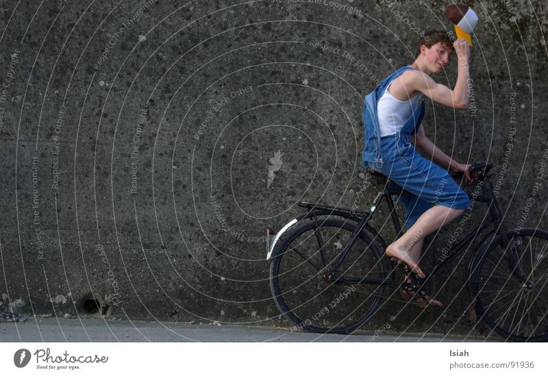 howdy buddy..  wir fahrn nach rolleyes Fahrrad Landwirt Beton Gruß Latzhose Entertainment HOWDY partner militärvelo