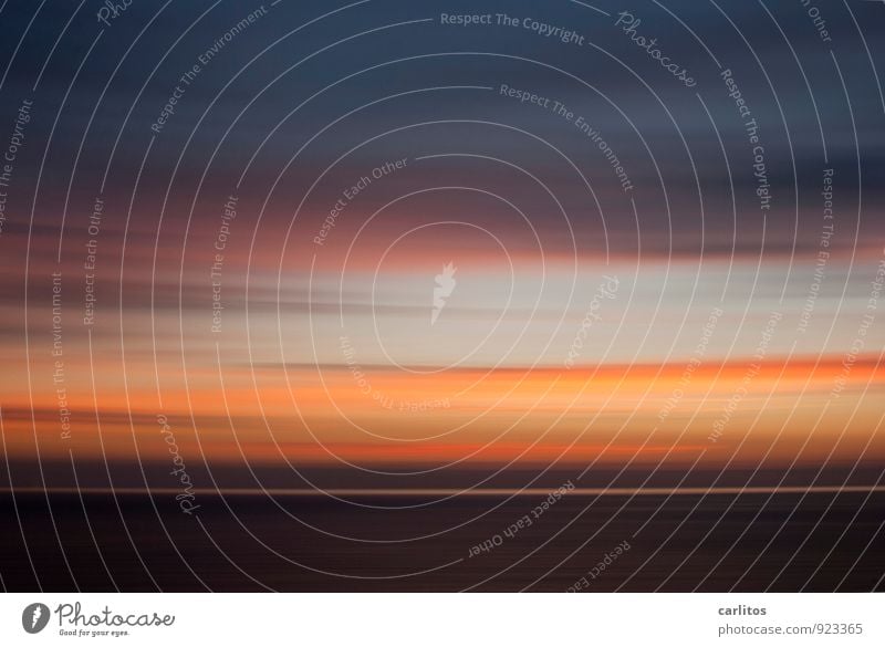 Der Tag geht ... Himmel Nachthimmel Sommer Schönes Wetter Wärme Meer Erholung ästhetisch dunkel orange rot Zufriedenheit Einsamkeit Unendlichkeit Ferne Wolken