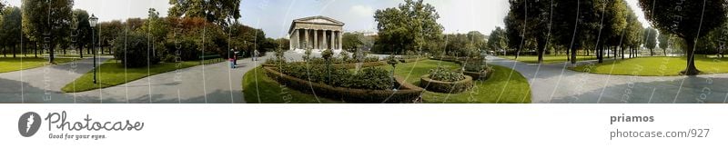 Volksgarten Park Wien Stadt grün Natur Thesseustempel 360° Panorama