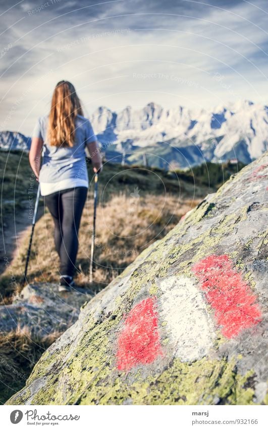 Okay, ich geh dann schon mal los! Ferien & Urlaub & Reisen Tourismus Ausflug Abenteuer Ferne Freiheit Sommerurlaub Berge u. Gebirge wandern Nordic Walking