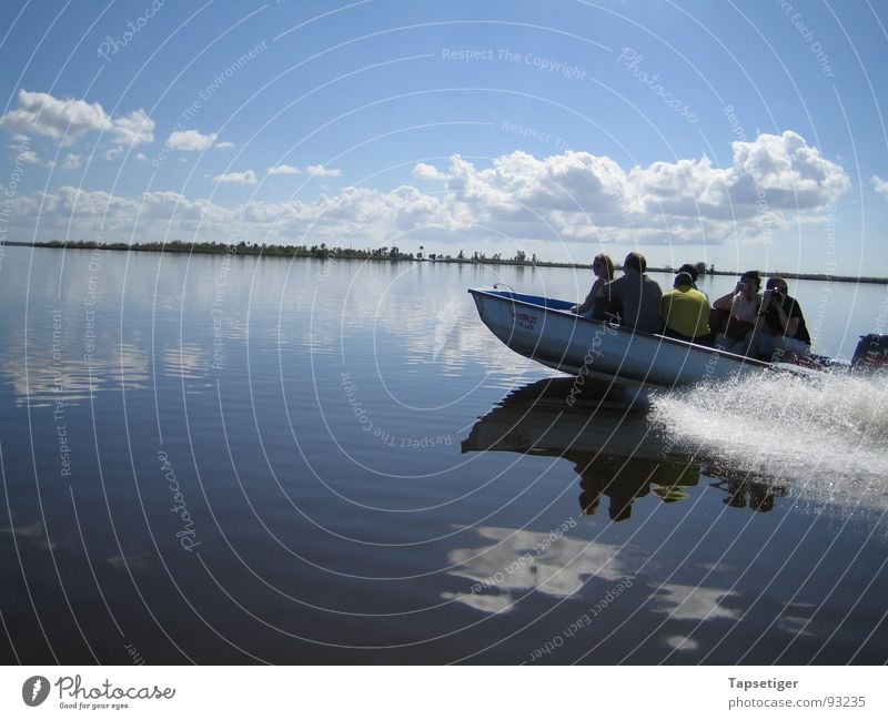 Bootstour Wasserfahrzeug See Wolken Sommer Kuba Himmel Insel