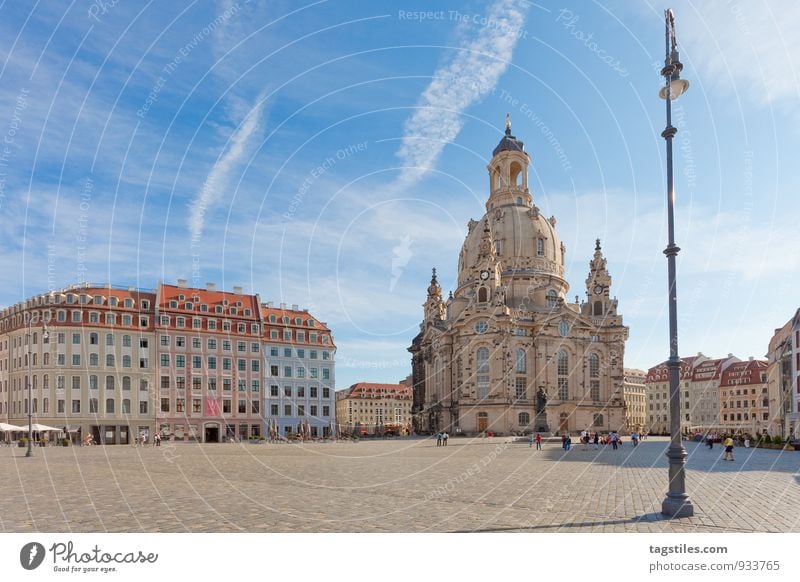 STRASSENLATERNE Laterne Straßenbeleuchtung Dresden Frauenkirche Sachsen Marktplatz Religion & Glaube Kirche Dom Sonne Sonnenstrahlen Ferien & Urlaub & Reisen