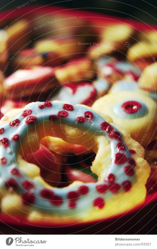 Cake and Candy Süßwaren Plätzchen Zucker Zuckerguß Pastellton lecker rot rosa Blüte Kuchen Backwaren cake pastel blau