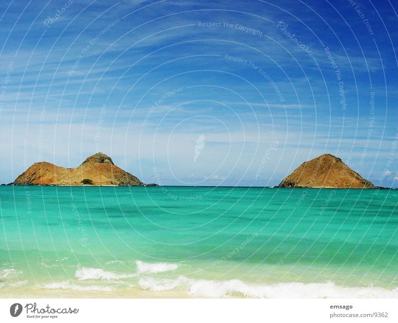 Kailua Bay Strand Meer Hawaii Oahu Wasser Insel Himmel