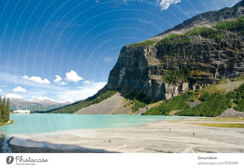 Lake Louise Natur Landschaft Schönes Wetter See Lake Luise Banff National Park Kanada Amerika Erholung Ferien & Urlaub & Reisen Rockies Rocky Mountains Farbfoto