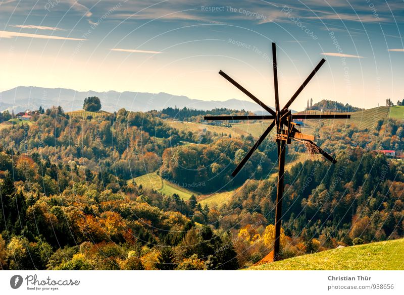 Herbstpanorama Wellness Leben harmonisch Wohlgefühl Zufriedenheit Erholung ruhig Meditation Ferien & Urlaub & Reisen Tourismus Ausflug Umwelt Natur Landschaft