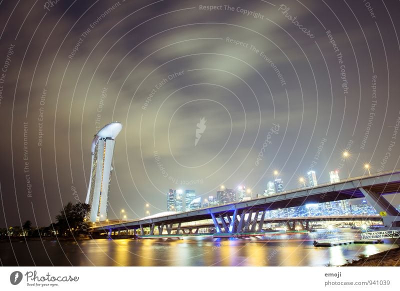 Singapur Stadt Hauptstadt Bankgebäude Brücke Architektur Sehenswürdigkeit exotisch gigantisch Singapore Reisefotografie Ferien & Urlaub & Reisen Tourismus