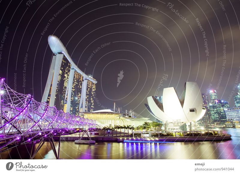 Singapur Stadt Hauptstadt Stadtzentrum Hochhaus Brücke Bauwerk Architektur Sehenswürdigkeit außergewöhnlich Bekanntheit Singapore Berühmte Bauten modern