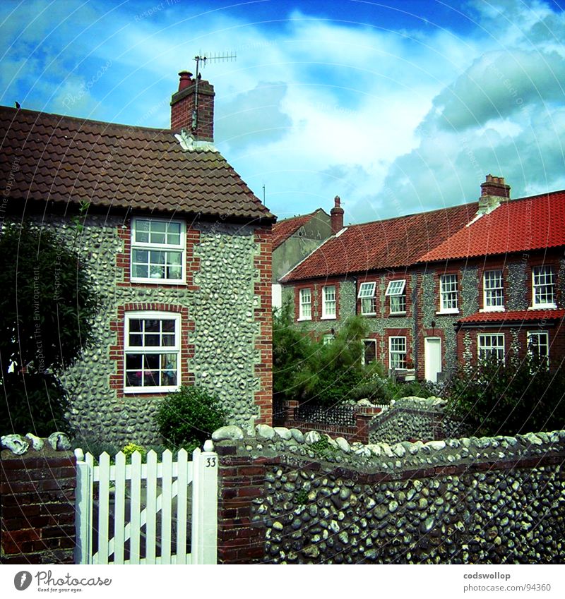 33 Jolly Sailor Yard Cottage Fischerdorf Pferch Vorgarten Wohnung Küste Wand historisch Haushalt fishing village pebble flintstein north norfolk Gate