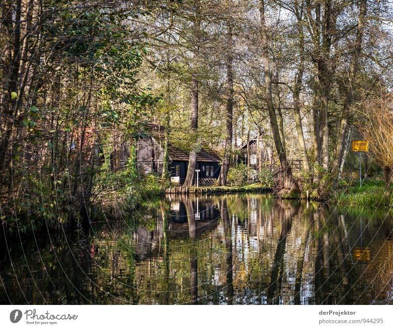 Ortseingang mit Wasserzugang Freizeit & Hobby Ferien & Urlaub & Reisen Tourismus Ausflug Sightseeing Umwelt Natur Landschaft Pflanze Urelemente Herbst Wald