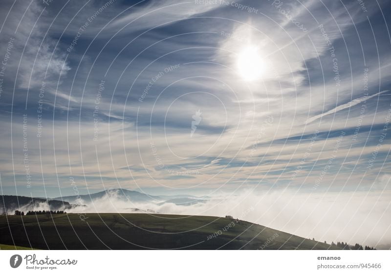 Nebelland Ferien & Urlaub & Reisen Ferne Freiheit Berge u. Gebirge wandern Natur Landschaft Luft Wasser Himmel Wolken Horizont Sonne Sonnenlicht Herbst Klima