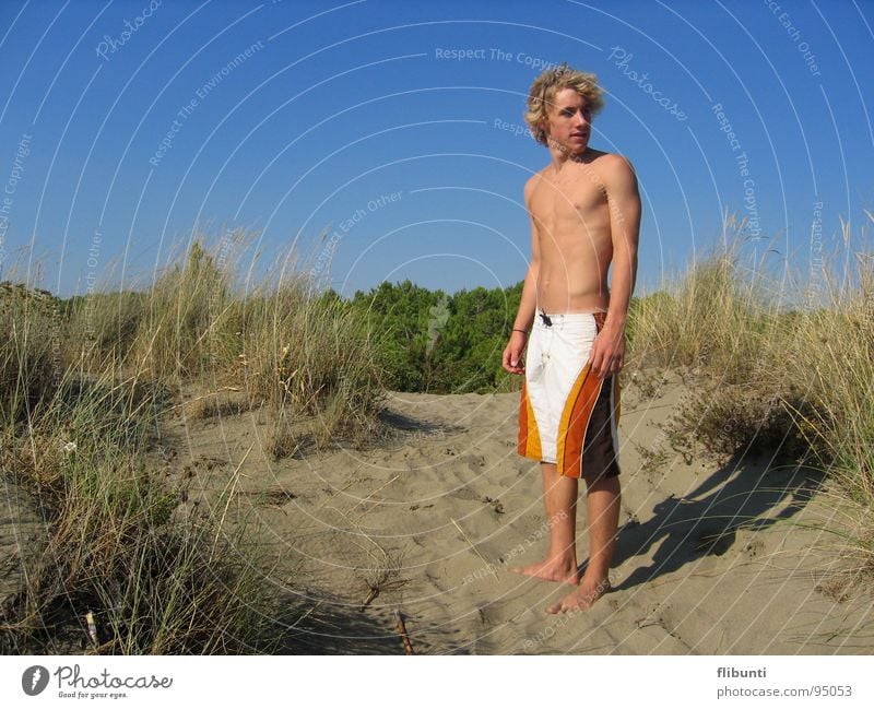 Sehnsucht Strand Surfer Italien Toskana Wüste Stranddüne Grosetto Sand