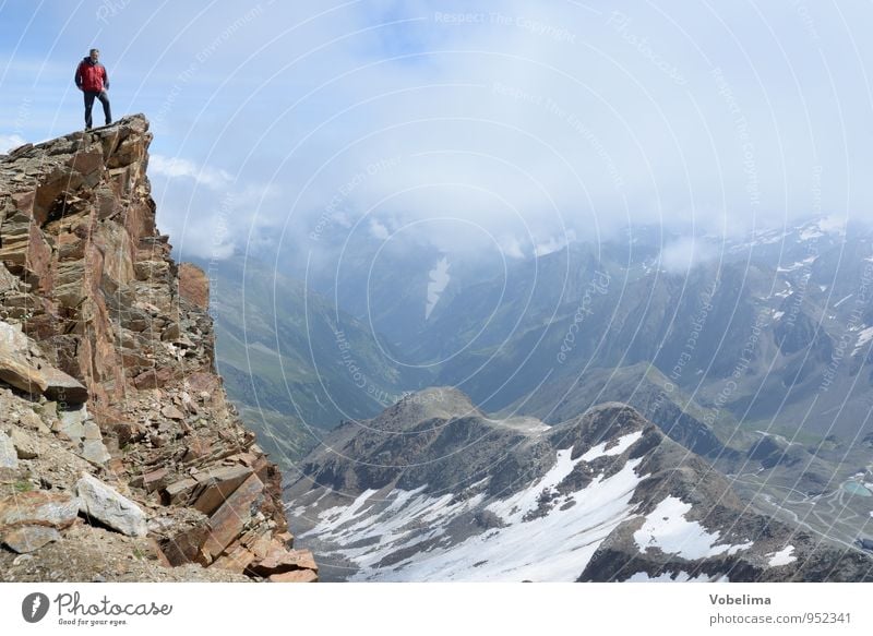 Auf dem Hinteren Daunkopf Ferien & Urlaub & Reisen Tourismus Abenteuer Freiheit Sommer Sommerurlaub Berge u. Gebirge wandern Mensch maskulin Mann Erwachsene 1