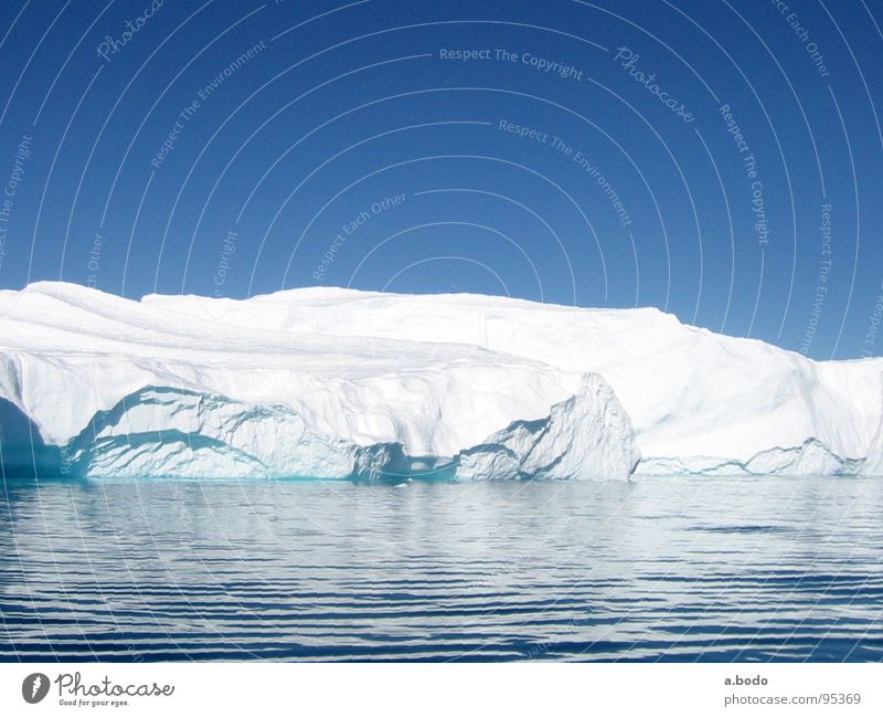 Cool Water II Grönland Ilulissat Eisberg Meer Himmel Berge u. Gebirge greenland grönland-diskobucht greenland-diskobay growler ocean Alm mountains sun sky