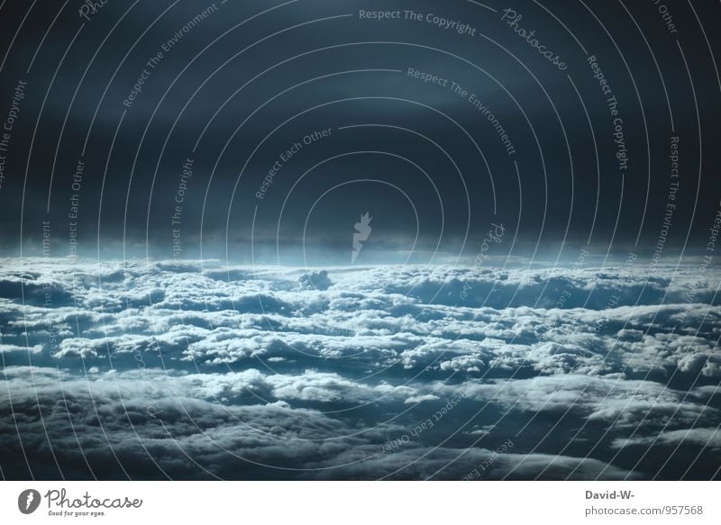 WendeDeinGesichtDerSonneZu,UndLasseDieSchattenHinterDir Künstler Urelemente Luft Himmel nur Himmel Wolken Gewitterwolken Nachthimmel Klimawandel Wetter