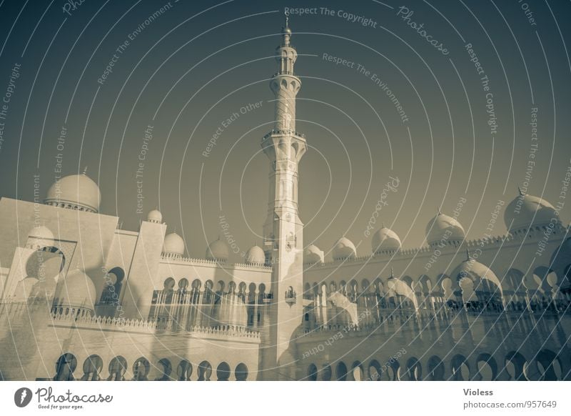 außergewöhnlich | doppelt Bauwerk Gebäude Architektur Sehenswürdigkeit Wahrzeichen Denkmal entdecken Bekanntheit fantastisch weiß Religion & Glaube Allah