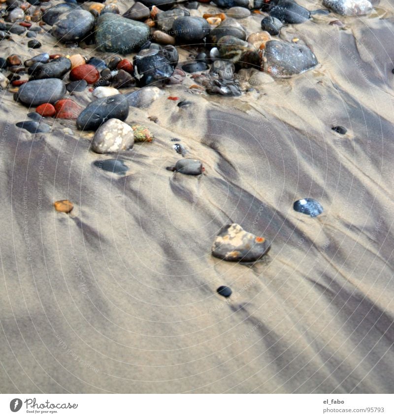 sandsteine Meer Strand Küste Nordstrand Rügen mehrfarbig Ferien & Urlaub & Reisen dunkeldeutschland Ostsee Nordsee Sand Stein Erholung sommer sonne herzinfakt