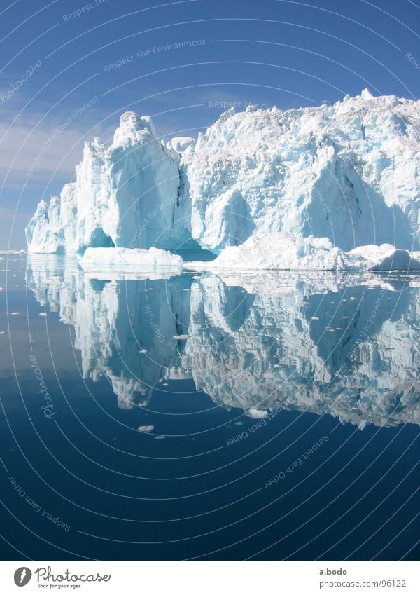 Cool Water III Grönland Ilulissat Eisberg Meer Sommer Himmel Berge u. Gebirge greenland grönland-diskobucht greenland-diskobay growler ocean Alm mountains sun