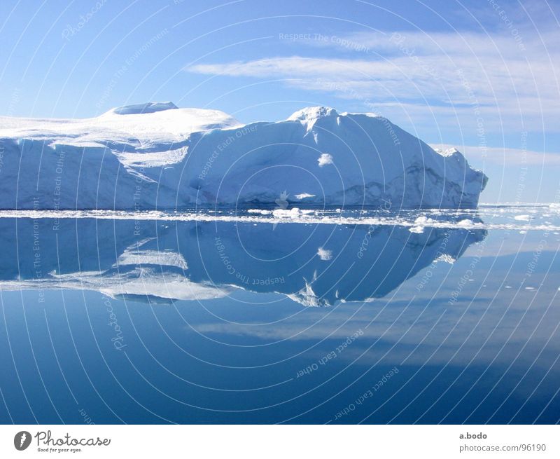 Cool Water V Grönland Ilulissat Eisberg Meer Sommer Himmel Berge u. Gebirge greenland grönland-diskobucht greenland-diskobay growler ocean Alm mountains Sonne