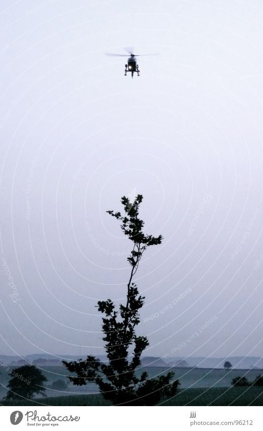 falscher Landeanflug Hubschrauber Baum Reifezeit Wiese Sperrzone Sträucher dunkel Dämmerung G8 Gipfel Heiligendamm Überwachung beobachten Luftverkehr