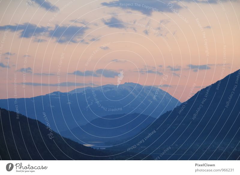 Alpen Ferien & Urlaub & Reisen Tourismus Berge u. Gebirge wandern Landschaft Sonnenaufgang Sonnenuntergang Felsen Gipfel Stein entdecken träumen außergewöhnlich