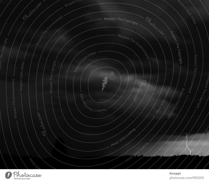 Entladung Natur Landschaft Feuer Himmel Wolken Gewitterwolken Nachthimmel Horizont Sonnenaufgang Sonnenuntergang Frühling Sommer Wetter schlechtes Wetter