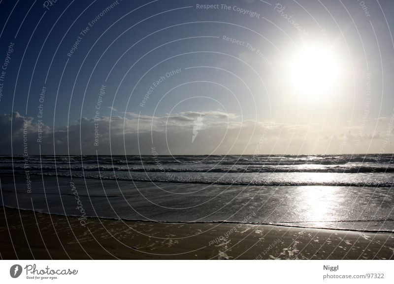 Fraser Fraser Island Strand Meer Pazifik Sandinsel glänzend Beleuchtung Reflexion & Spiegelung blenden Wellen Sonnenaufgang Australien Queensland