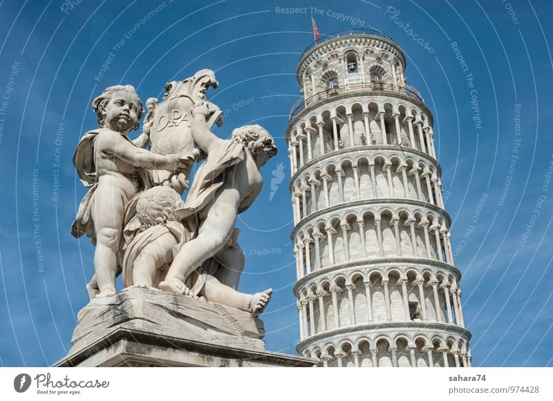 Pisa Ferien & Urlaub & Reisen Tourismus Ausflug Ferne Städtereise Sommer Sommerurlaub Sonne Dorf Kleinstadt Stadt Altstadt bevölkert Kirche Park Platz Rathaus