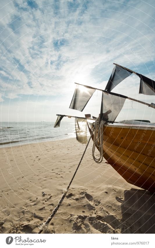 aufbruch Ferien & Urlaub & Reisen Tourismus Ausflug Freiheit Sommer Sommerurlaub Strand Umwelt Landschaft Sand Himmel Wolken Sonne Sonnenaufgang Sonnenuntergang