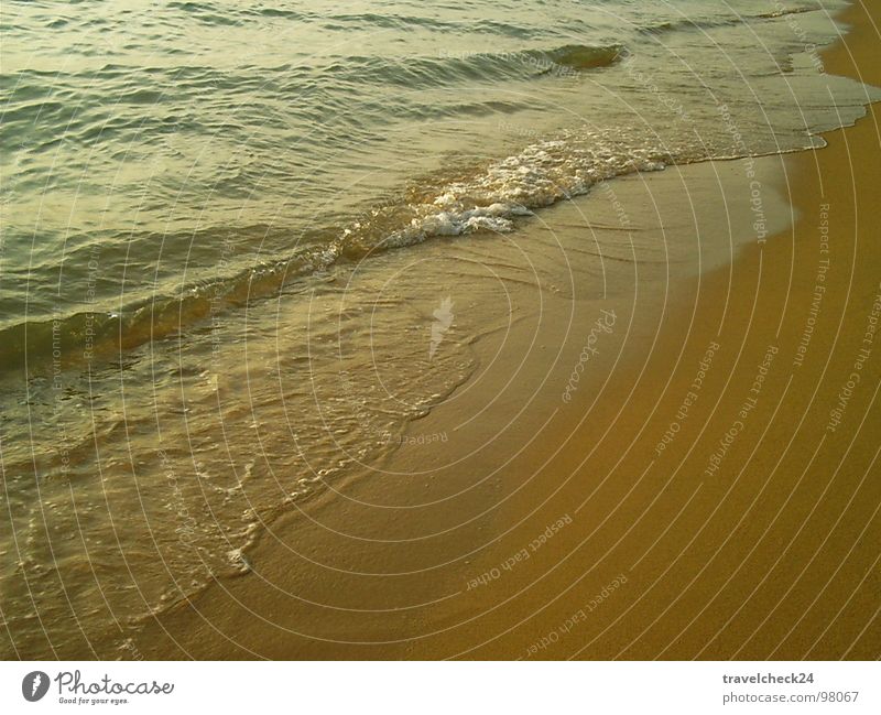 Beach (Pattaya) Strand Meer Wellen Thailand Küste Wasser