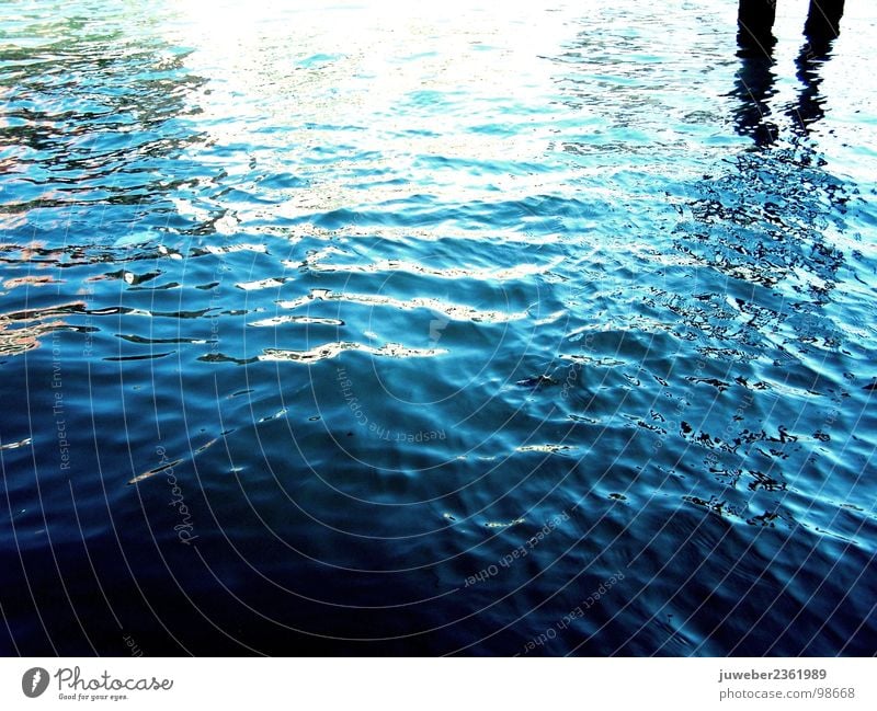 Die Spiegelung schön kalt Venedig Sommer Italien Meer Wasser blau Natur Erfrischung