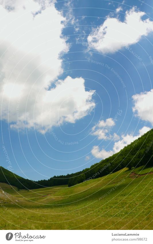 Pollino Basilikata Himmel Natur Italien south italy pollino mountain lucania cloud sky tree sun white and blu