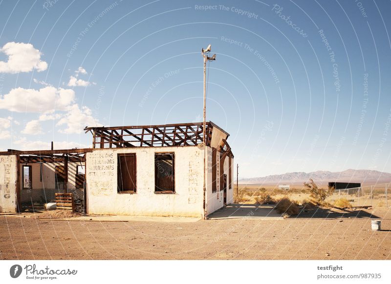 abandoned homes Dorf Menschenleer Bauwerk Gebäude Architektur Mauer Wand Fenster Einsamkeit Verfall Vergänglichkeit alt Zerstörung Natur Landschaft USA Route 66