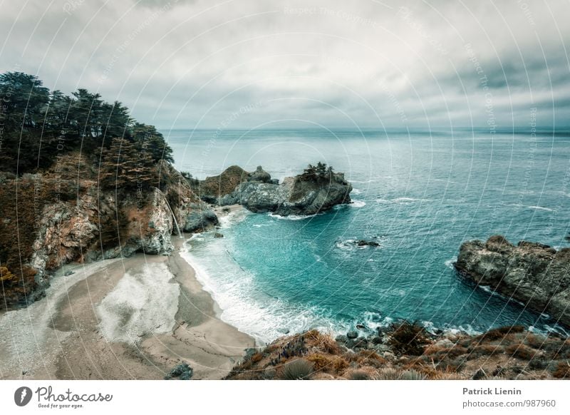 Big Sur Wellness Leben harmonisch Wohlgefühl Zufriedenheit Sinnesorgane Erholung ruhig Meditation Umwelt Natur Landschaft Urelemente Erde Luft Wasser Himmel